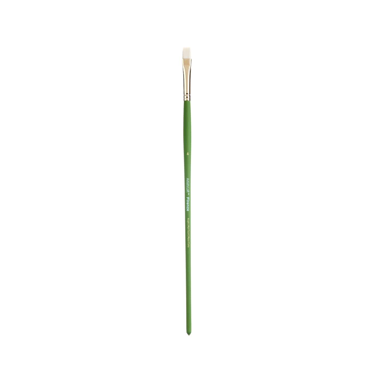 12 Pack: Firenze Long Handle Bright Brush by Artist's Loft™